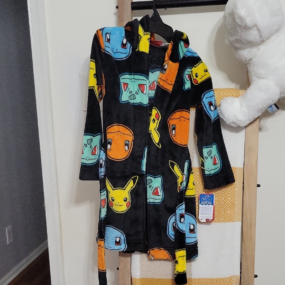 Colorful Character Print Robe